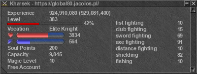 Signature for player Kharsek